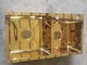 Падение шара штейновой черной кухонной раковины золота зеркала двойное в 3.5mm