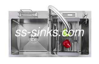 Nano Handmade кухонная раковина над счетчиком с Kinfe и корозией полки разделочной доски анти-