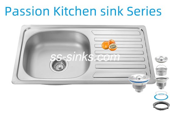 33 X 22 дюйма кухонный раковина с вытяжной панелью из нержавеющей стали 18/10 Хром / никель и аксессуары Colander
