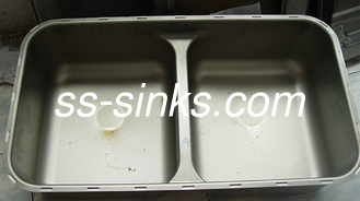 Раковина шара SS прессформы кухонной раковины ISO9001 цельная двойная