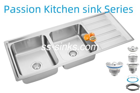 1200 X 500 мм угловой кухонный раковина из нержавеющей стали Задняя канализация для кухни ресторана