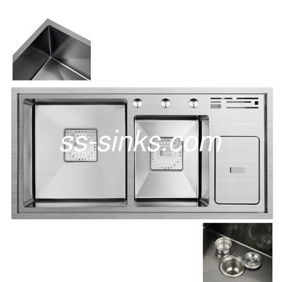 Ручной кухонный раковина с дренажной доской