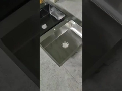 Кухня из 4 цвета из нержавеющей стали ручная однокупальная раковина золотой лом бронзовый черный